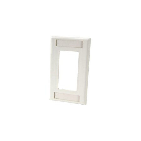 Ortronics LOW PROFILE FACEPLATE, 1-GANG ACCPTS 3 1 UNIT MODULES, SERIES II WHTE 40300158-88